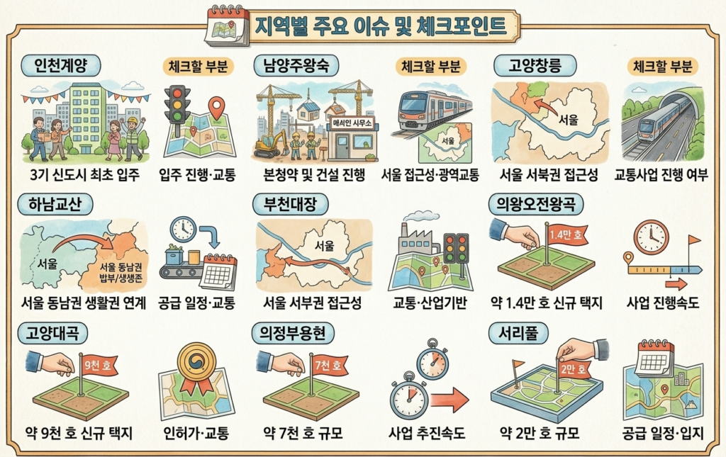 2026년 주택공급 지역별 특징