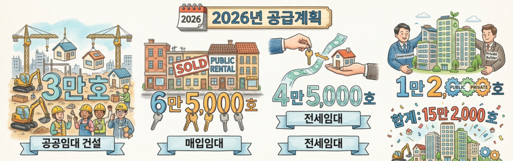 2026년 주택공급대책 공적 임대주택 계획