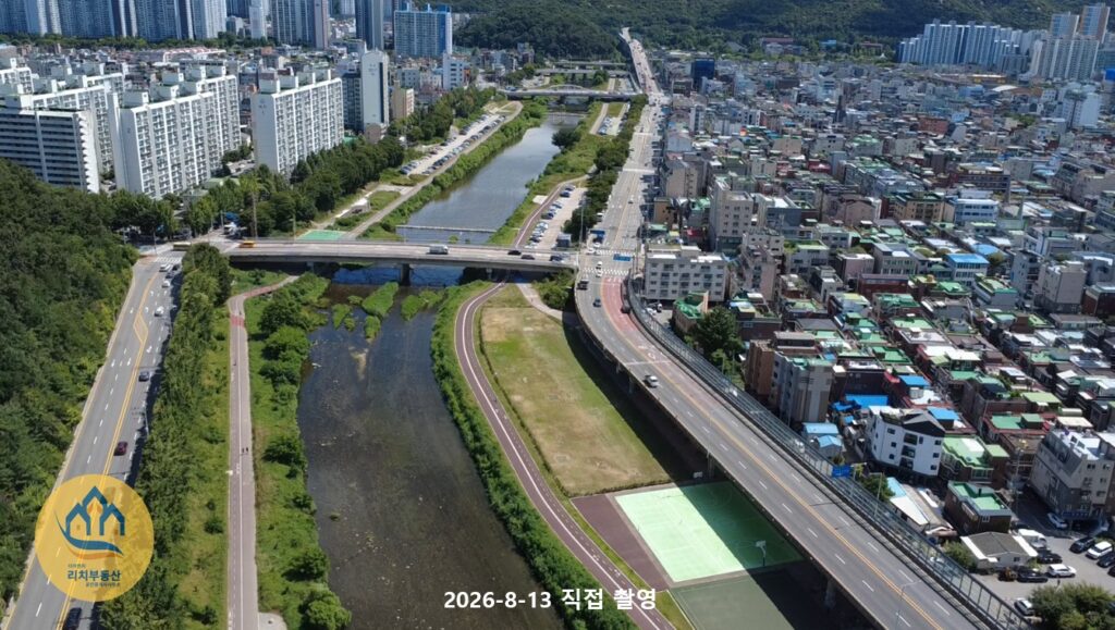 호현센트럴아이파크 주변 안양천 모습