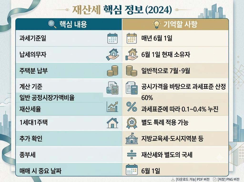 재산세 핵심 정리