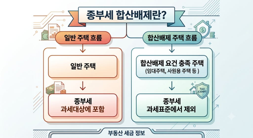 종합부동산세 합산배제개념과 과세표준 제외 구조